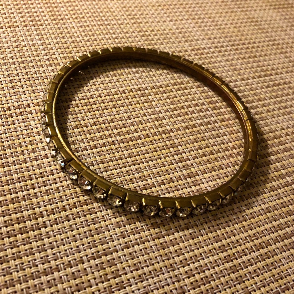 VINTAGE DIAMOND BRASS BRACELET